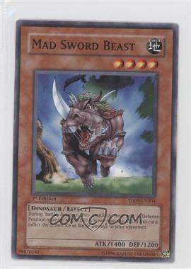 2006 Yu-Gi-Oh! Dinosaur's Rage - Structure Deck [Base] - 1st Edition #SD09-EN004 - Mad Sword Beast [Noted]