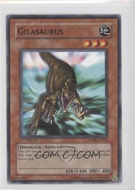 2006 Yu-Gi-Oh! Dinosaur's Rage - Structure Deck [Base] - 1st Edition #SD09-EN005 - Gilasaurus [Noted]