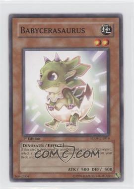 2006 Yu-Gi-Oh! Dinosaur's Rage - Structure Deck [Base] - 1st Edition #SD09-EN016 - Babycerasaurus