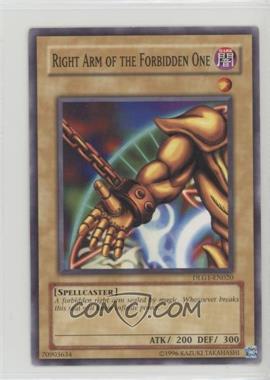 2008 Yu-Gi-Oh! - Dark Legends - [Base] - Wal-Mart Exclusive #DLG1-EN020 - Right Arm of the Forbidden One