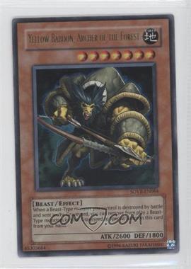 2009 Yu-Gi-Oh! - Stardust Overdrive - [Base] - Unlimited #SOVR-EN084 - UR - Yellow Baboon, Archer of the Forest