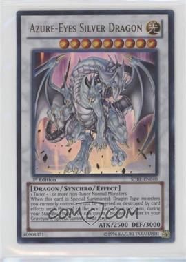 2013 Yu-Gi-Oh! Saga of Blue Eyes White Dragon - Structure Deck [Base] - 1st Edition #SDBE-EN040 - UR - Azure-Eyes Silver Dragon [EX to NM]