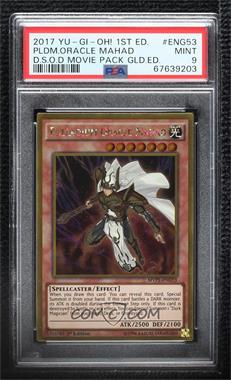 2016 Yu-Gi-Oh! The Dark Side of Dimensions - Movie Pack [Base] - Gold Edition 1st Edition #MVP1-ENG53 - Palladium Oracle Maghad [PSA 9 MINT]